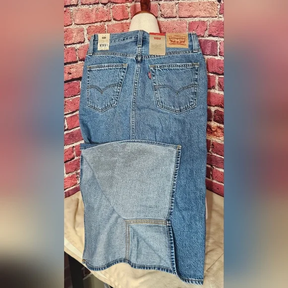 Blue Denim Skirt Womens Size 26 - Picture 10 of 13